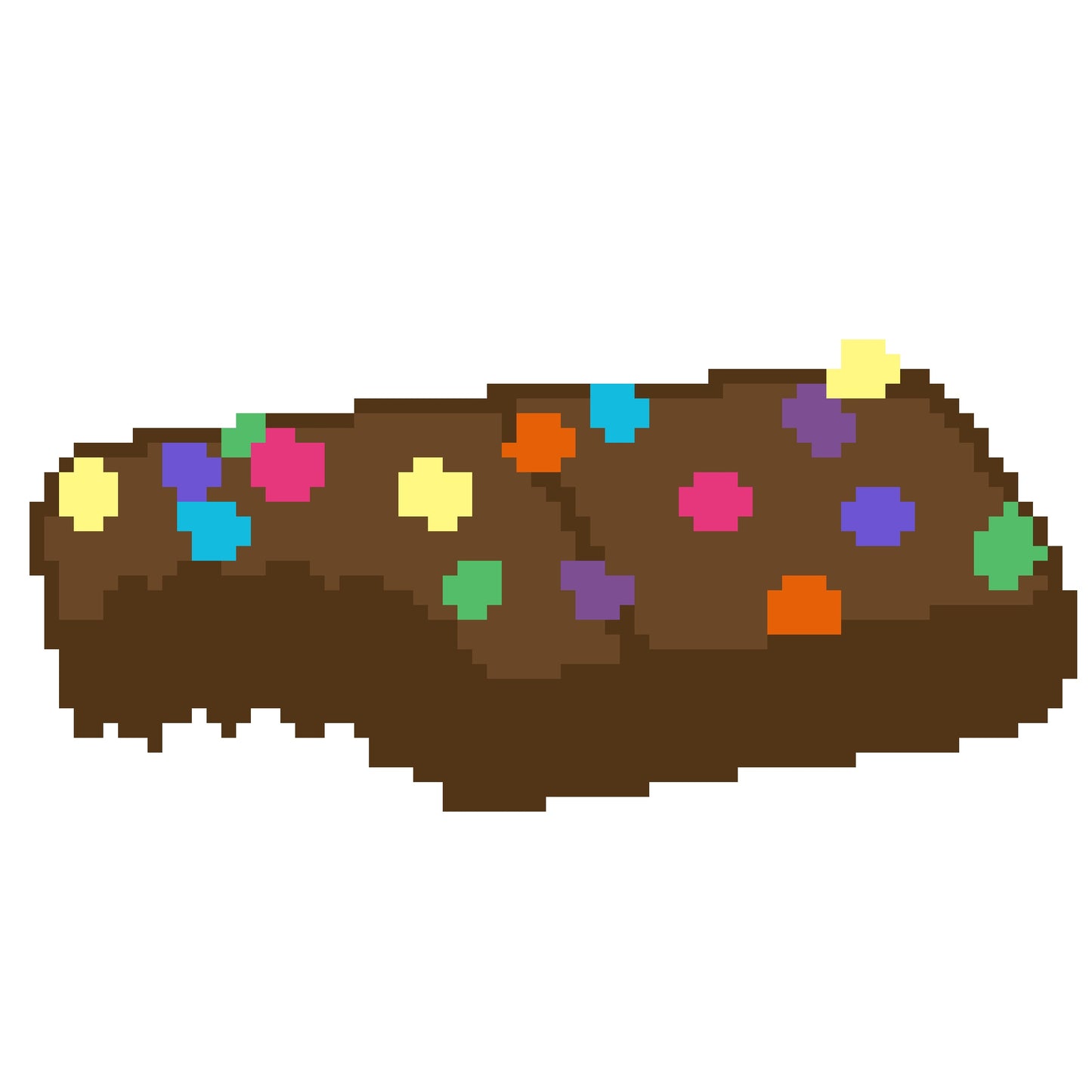Rainbow Brownie Digital Stitch Chart